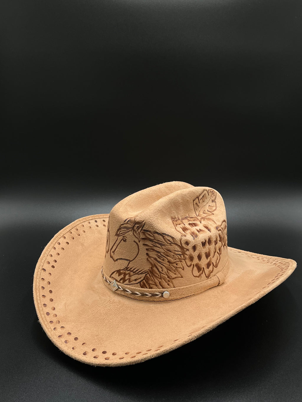 Texana de Dama – Women’s Artisan Laser-Etched Western Cowboy Hat