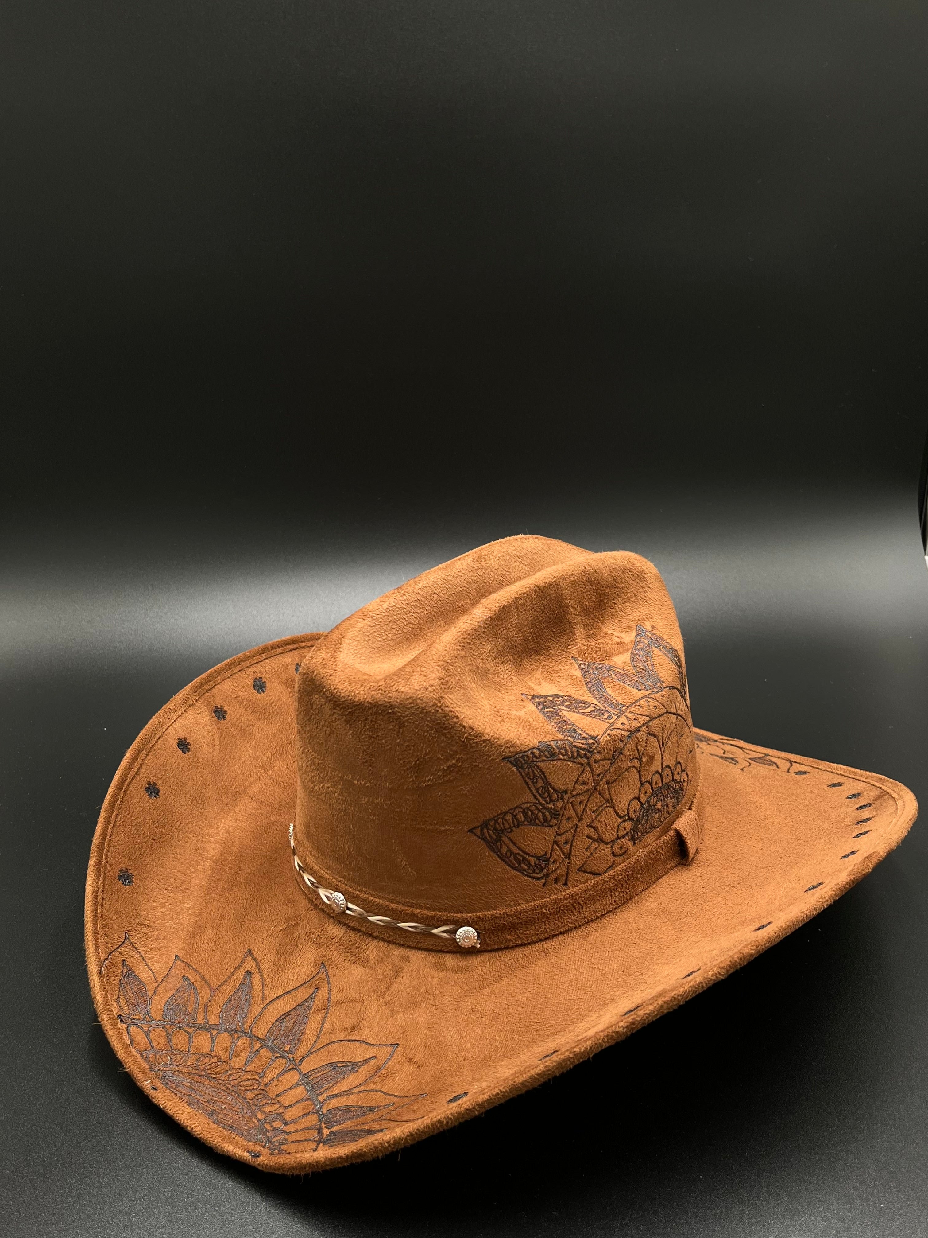 Texana de Dama – Women’s Artisan Laser-Etched Western Cowboy Hat