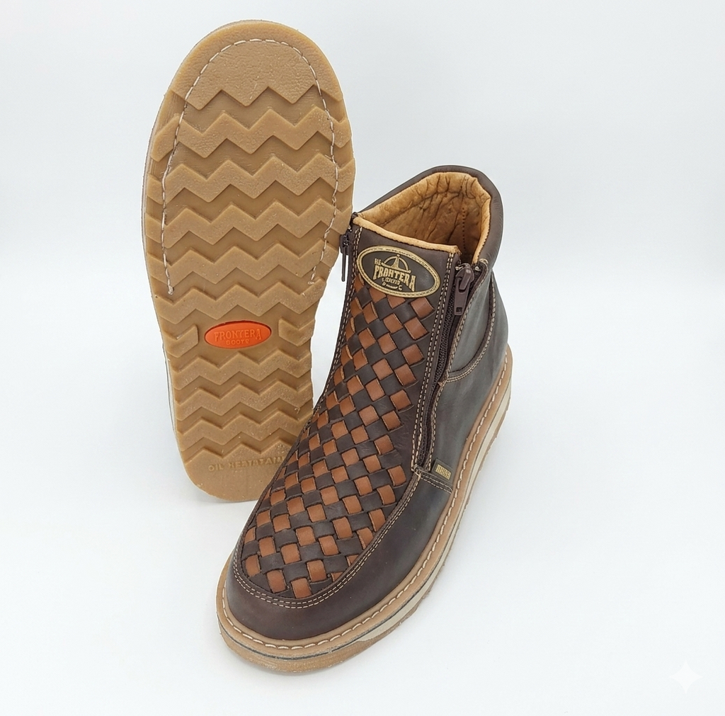 Frontera Petatillo Woven Leather Work Shoe