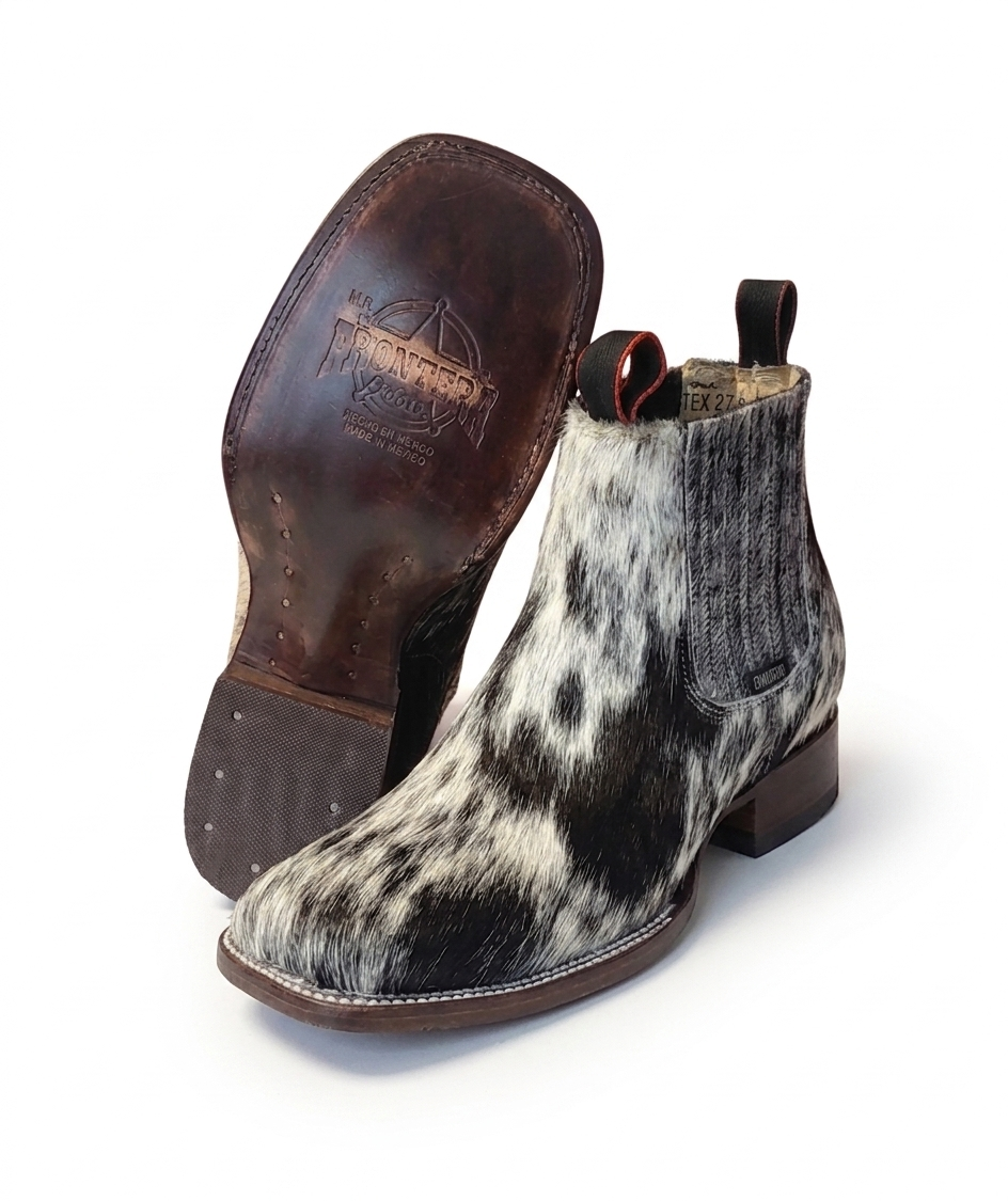 Frontera Boots Men's Cow Hair European Square Toe Botín