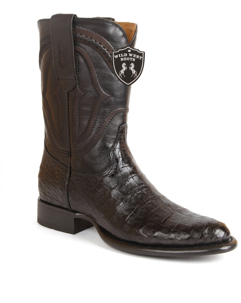 Black Wild West H69I Roper Boots boot with a visible brand logo on a white background