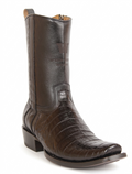 Wild West Men's H74BH Exotic Caiman Belly Dubai Cutter Toe Western Boots