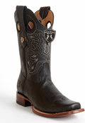 Wild West Men's Grisly Leather H818 Square Toe Western Boots