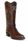 Wild West Men's H99J Full Quill Ostrich J Toe Western Boots