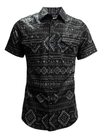 Lamasini Men's Western Aztec Print Shirt - LAM2023