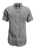 Lamasini Men's Geometric Diamond Print Button-Down- LAM2031