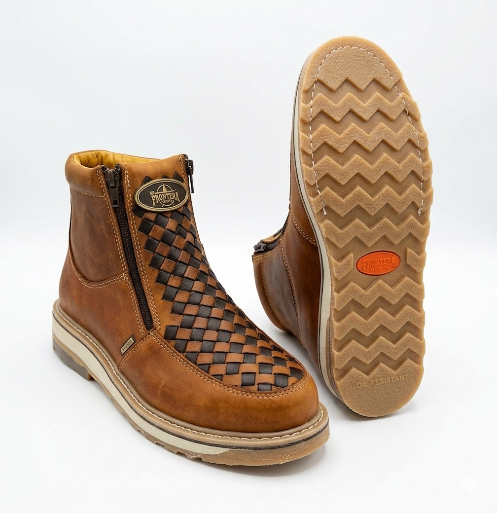 Frontera Petatillo Woven Leather Work Shoe
