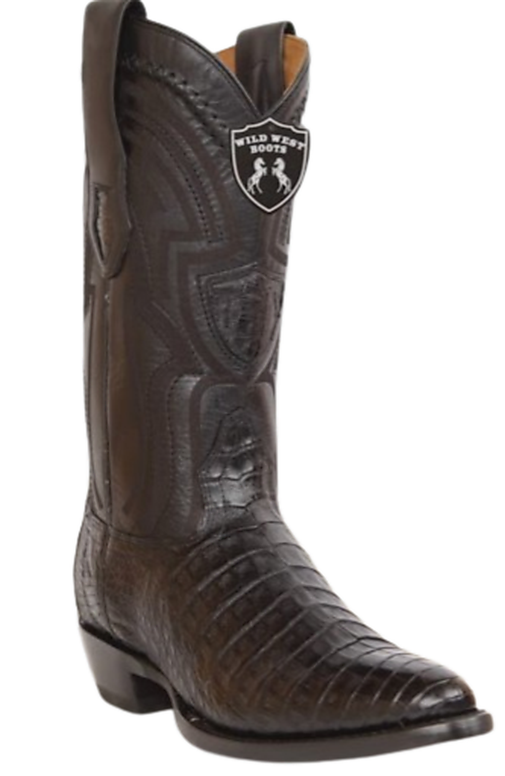 Wild West Men's Caiman Belly H65L Round Toe Western Boots